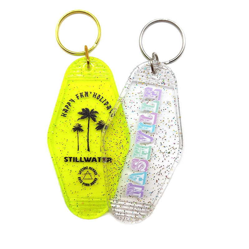 Custom motel keychain