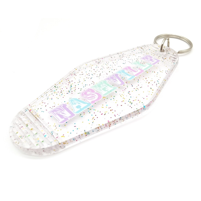 Custom motel keychain